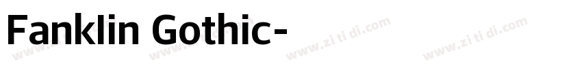 Fanklin Gothic字体转换